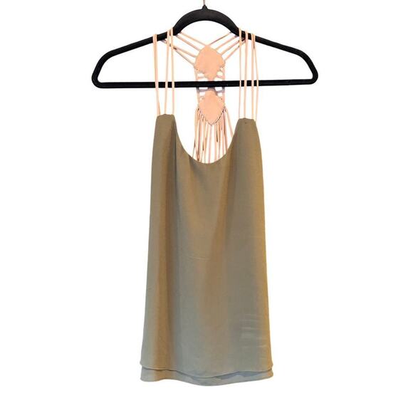 Mahina Women's Green Sleeveless Blouse Size Small - Picture 1 of 7